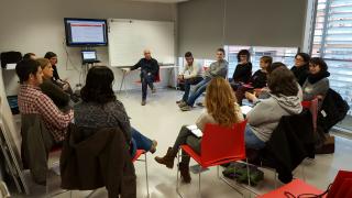 Imatge de la sessió del Pla Local de Joventut realitzada aquest dimecres al matí