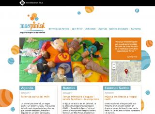 Portada del nou web de Mas Pintat