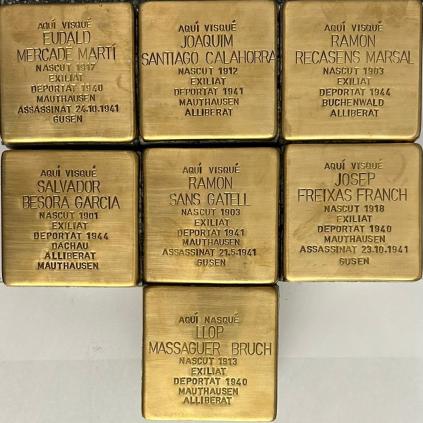 Llambordes Stolpersteine deportats reusencs als camps nazis 2025 Accedeix a Llambordes Stolpersteine deportats reusencs als camps nazis 2025