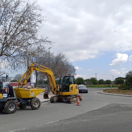 Accedeix a Obres d'asfaltat i carril bici al polígon Agro-Reus