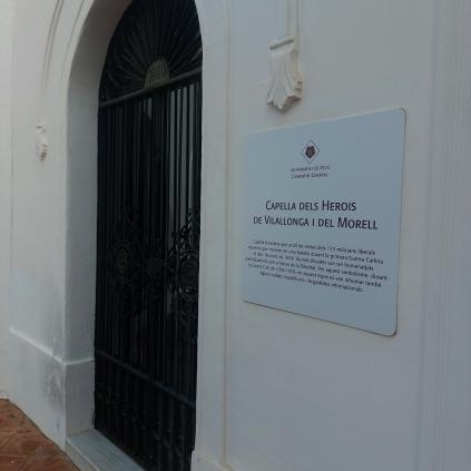 Accedeix a Capella dels herois de Vilallonga i del Morell
