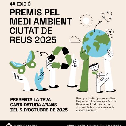Cartell Premis Medi Ambient Ciutat de Reus 2025 Accedeix a Cartell Premis Medi Ambient Ciutat de Reus 2025