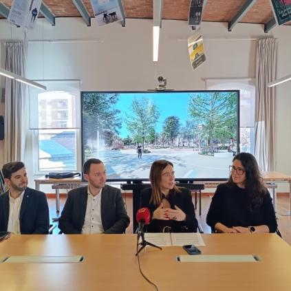 Accedeix a Roda de premsa de presentació de la nova zona verda de davant la biblioteca