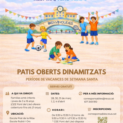 Accedeix a Cartell Patis oberts dinamitzats Setmana Santa 2026
