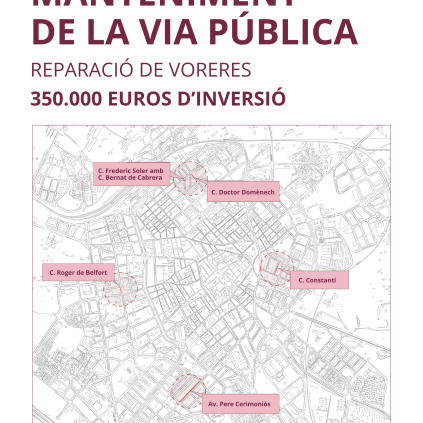 Accedeix a Plànol del projecta de millora de voreres