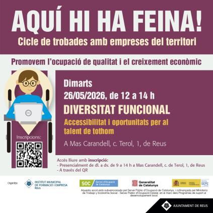 Accedeix a Cartell Aquí hi ha feina diversitat