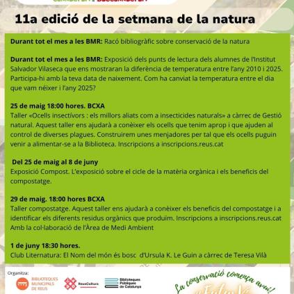Accedeix a Cartell Setmana Natura 2026