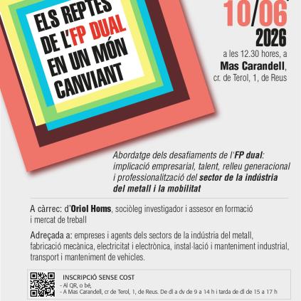 Accedeix a Cartell jornada Oriol Homs reptes FP Dual