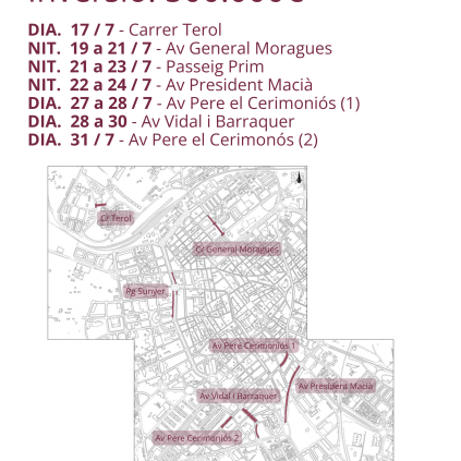 Planificació treballs d'asfaltat Accedeix a Planificació treballs d'asfaltat