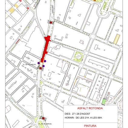 Plànol d'afectacions al trànist per la construcció d'una rotonda a la Riera d'Aragó Accedeix a Plànol d'afectacions al trànist per la construcció d'una rotonda a la Riera d'Aragó
