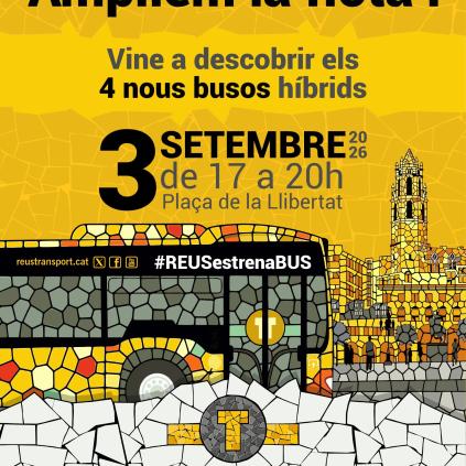 Accedeix a Cartell de la presentació de la nova flota de busos de Reus Transport