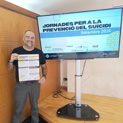 El regidor presenta les V Jornades de Prevenció Suïcidi Accedeix a El regidor presenta les V Jornades de Prevenció Suïcidi