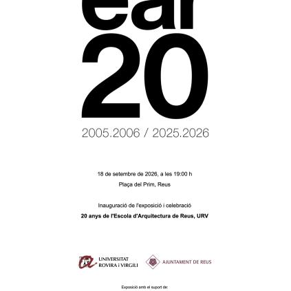 Accedeix a Cartell Exposició 20 anys ETSA