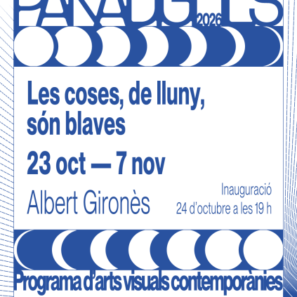 Accedeix a Cartell "Les coses, de lluny, són blaves" d’Albert Gironès