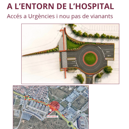 Projecte de la nova rotonda a Urgències de l'Hospital Accedeix a Projecte de la nova rotonda a Urgències de l'Hospital