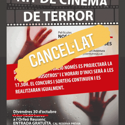 Cartell Nit de Cinema de Terror cancel·lat Accedeix a Cartell Nit de Cinema de Terror cancel·lat