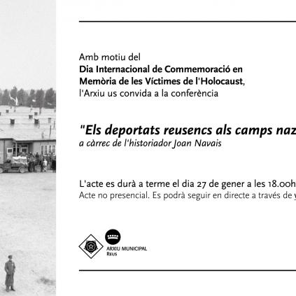 Xerrada sobre els deportats reusencs als camps nazis Accedeix a Xerrada sobre els deportats reusencs als camps nazis