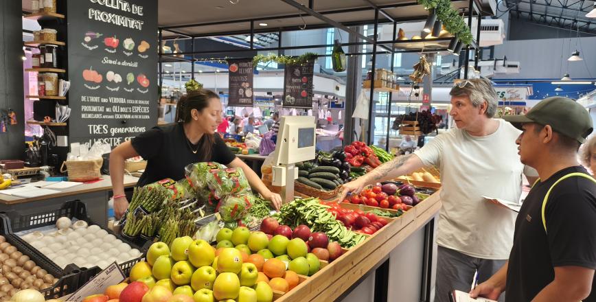Alumnes del CNL de Reus visiten el Mercat Central
