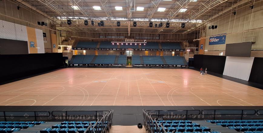 El Pavelló Olímpic preparat per l'esdeveniment