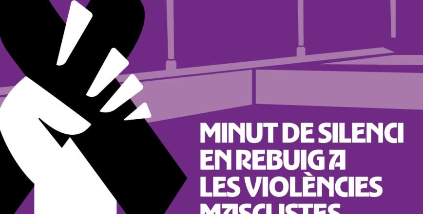 Imatge minut de silenci feminicidi Imatge minut de silenci feminicidi
