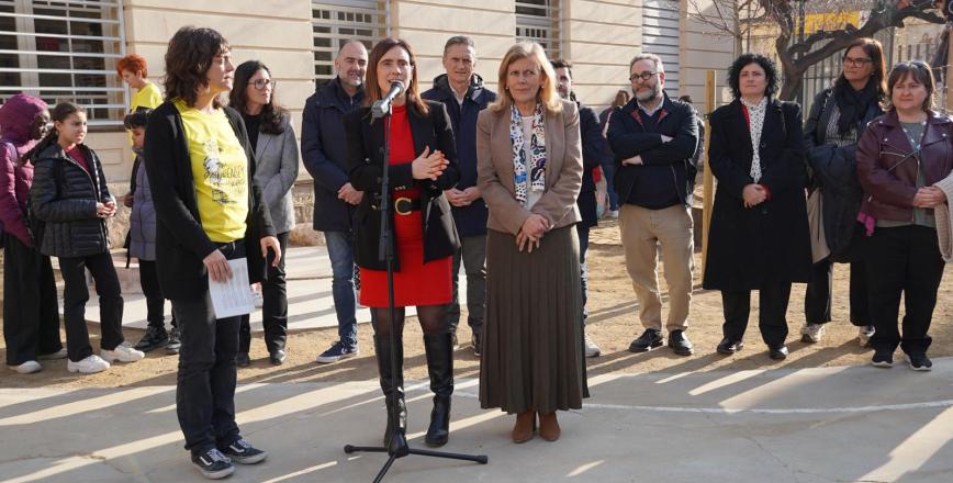 Inauguració del refugi climàtic de l'escola Pompeu Fabra Inauguració del refugi climàtic de l'escola Pompeu Fabra