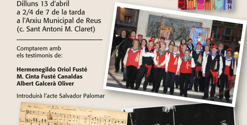 Cartell “Memòries de Reus” sobre les caramelles