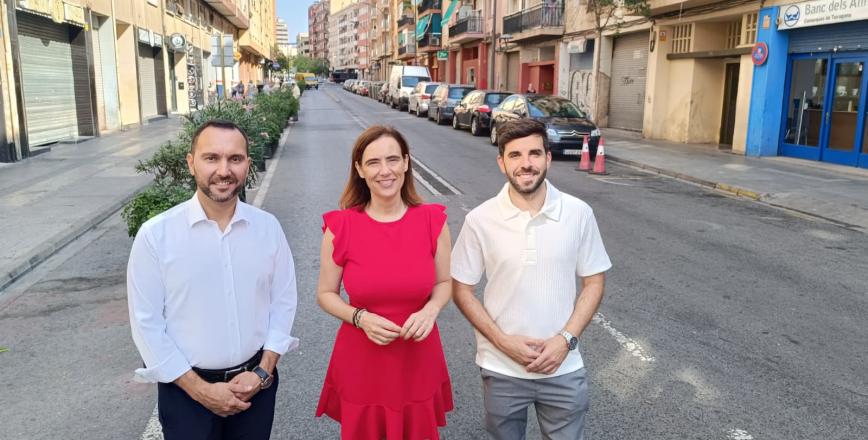 Roda de premsa de presentació del projecte de transformació de l'Escultor Rocamora