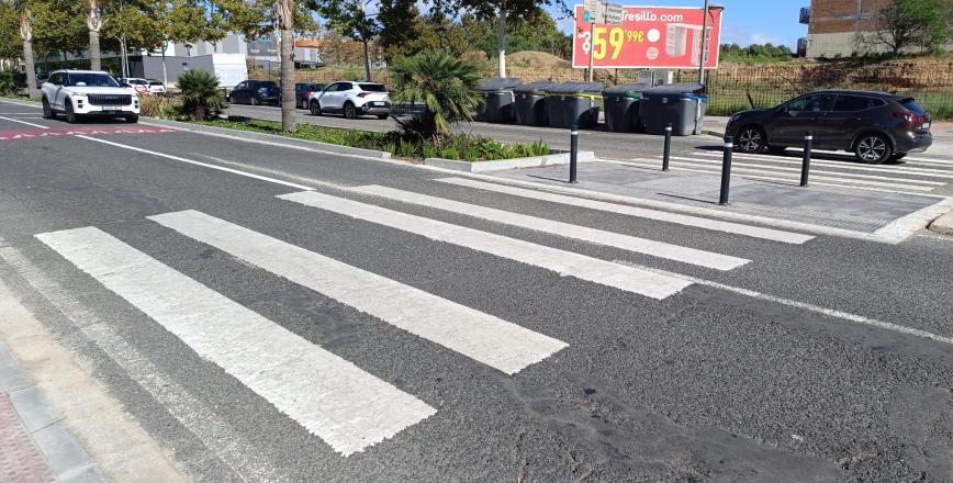 Pas de vianants de l'avinguda de Salou Pas de vianants de l'avinguda de Salou