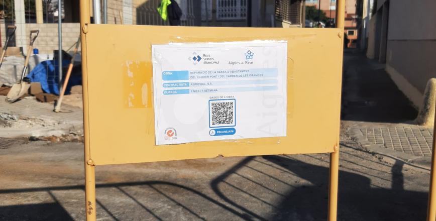 QR Obres Aigües de Reus QR Obres Aigües de Reus