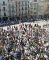 Imatge acte rebuig atemptats plaça Mercadal Reus