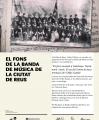 Cartell Presentació dels Fons de la Banda de Música de la Ciutat de Reus.
