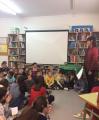 Lectura del poema a l'escola Rubió i Ors