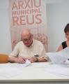 Acte de signatura de la documentació de Granja Vila