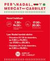 Horaris Mercat Carrilet festes Nadal