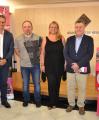 Montserrat Caelles amb diferents representants dels sectors comercials de la ciutat