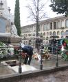 Enterrament d'Albert Vilalta al panteó de fills il·lustres del cementiri de Reus