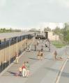 Imatge de l'estudi de la nova estació de tren Reus-Bellissens