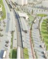 Imatge de l'estudi de la nova estació de tren Reus-Bellissens