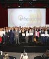 Imatge dels premiats en el lliurament de guardons Infoparticipa 2015