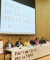 Foto de la signatura del Pacte de Ciutat per la Salut