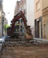 Foto dels treballs de remodelació del carrer de la Victòria.