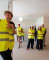 Visita d'obres a la promoció d'habitatge assequible de la Riera