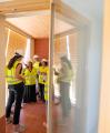 Visita d'obres a la promoció d'habitatge assequible de la Riera