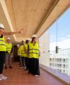 Visita d'obres a la promoció d'habitatge assequible de la Riera
