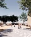 Imatge virtual del projecte de naturalització del pati de l'escola Eduard Toda