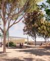 Imatge virtual del projecte de naturalització del pati de l'escola Eduard Toda