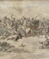 “Estudi per al quadre La batalla de Wad-Ras”, dibuix de M Fortuny. MR 14. Arxiu fotogràfic del Museu de Reus. Dimensions: 38,5 x 139 cm.