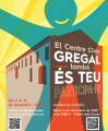 Cartell del procés participatiu de l'audiència pública en relació al futur Centre Cívic Gregal