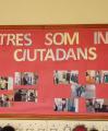 Roda de premsa d'Infants Ciutadans a l'Escola Misericòrdia