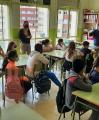 Roda de premsa d'Infants Ciutadans a l'Escola Misericòrdia